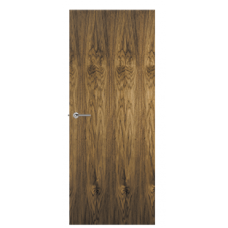 Walnut veneered 30 minute fire door